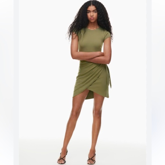 Aritzia Dresses & Skirts - ARITZIA Wilfred New Lune Dress Bosana Green Size Small